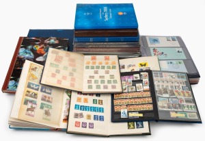 A collection comprising several albums (mostly decimal), eight Australia Post Yearbooks, PNCs including noted 2002 Golden Jubilee Accession, first-day covers, books, etc.; FV $421, highest denomination $5. (qty.)