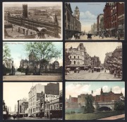 POSTCARDS: MELBOURNE & SURROUNDS: A collection, mainly early RP cards in a large brown album, (150+); mixed condition. [Not included in the count are some film/stage personality types at the end.].