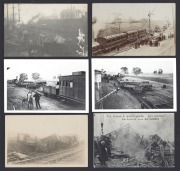 POSTCARDS: RAILWAY DISASTERS & DERAILMENTS: Mainly Australian and English RP cards, circa 1903-15, (20).