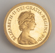 GREAT BRITAIN: 1979 gold sovereign proof, in coin capsule with presentation case. - 2