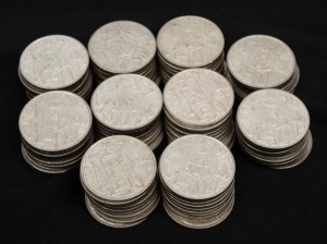 ELIZABETH II, 1966 fifty cents, (100), VF-EF.
