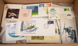 Large accumulation of FDCs (mostly unaddressed) and postal stationery, mainly 1980s-90s. (100s)