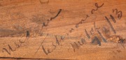 VICTOR TRUMPER'S MATCH-USED CRICKET BAT, PRESENTED TO JACK RYDER, WHO IN TURN PRESENTED IT TO KEITH WILLIAM STACKPOLE Having used the A.G. Spalding & Brothers "Hayward Century" full-size cricket bat during the 1911-12 English tour of Australia, Trumper fi - 4