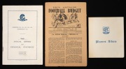 GEELONG PREMIERS: Group of three items comprising 1951 South Australian Football Budget detailing S.A. Second Eighteen v. Geelong match, 1952 Geelong Annual Report And Financial Statement (Premiership year), and 1960s Geelong VFL Reserve Premiers team pho