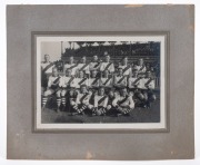 Two examples of a c. 1910s South Melbourne Swans on-field team photograph, both mounted on backing card, 24 x 29.5cm overall. - 3