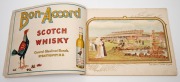 HANDASYDE, Stewart, "Album of Melbourne Cup Winners 1861 - 98", designed and lithographed by Stewart Handasyde, [Melbourne : Mason, Firth & McCutcheon, 1898], oblong quarto, chromolithographed wrappers (with large loss at lower right), 42pp. Includes port - 3