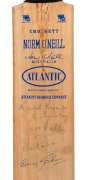 WEST INDIES IN AUSTRALIA 1960-61: A full-size Crockett "Norm O'Neill Australia" souvenir cricket bat produced for the Atlantic Union Oil Company (which merged with "Esso" in 1962), signed in pen by three greats of the West Indies team - Wes Hall, Rohan Ka - 2