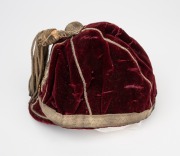 A QUEENSLAND 1911 HONOUR CAP, awarded to a member of the State team which played against New South Wales on June 7, 1911; maroon velvet with wire embroidered "Q" around a kangaroo over the date "1911" and full tassle; black internal lining. In exceptional - 5