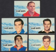 EASI OATS - SANFL: Group of eleven trading cards, comprising cards from the 1953 second series (1), the 1955 fourth series (5), and the later 1964 series (4), together with Victorian 1964 Noel Teasdale. - 2