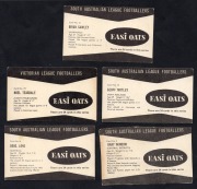 EASI OATS - SANFL: Group of eleven trading cards, comprising cards from the 1953 second series (1), the 1955 fourth series (5), and the later 1964 series (4), together with Victorian 1964 Noel Teasdale. - 3