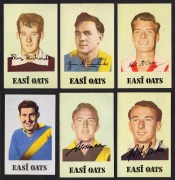 EASI OATS - SANFL: Group of eleven trading cards, comprising cards from the 1953 second series (1), the 1955 fourth series (5), and the later 1964 series (4), together with Victorian 1964 Noel Teasdale. - 4