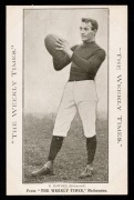 RICHMOND - ROBERT EMMET BOWDEN: Circa 1910 The Weekly Times "Victorian Footballers" postcard; G/VG.