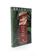 "BRADMAN - What they said about him," by Barry Morris (1994), signed to the pictorial first page by Don Bradman.