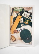 "BRADMAN - What they said about him," by Barry Morris (1994), signed to the pictorial first page by Don Bradman. - 2