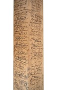 1980 CENTENARY TEST - ENGLAND v AUSTRALIA AT LORD'S: A full-size Gray-Nicolls cricket bat with impressed title, signed to the front of the blade by the Australian and English teams, additionally signed to the back of the blade by more than one hundred Aus - 5