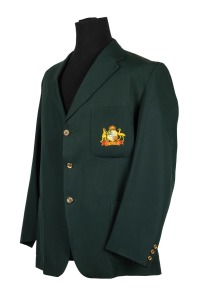 226 · KEITH STACKPOLE'S EARLY 1970s AUSTRALIAN TEST TEAM BLAZER: In green light-weight wool, with the Australian coat-of-arms embroidered in silk to the pocket, together with similar blazer lacking pocket; believed to be the jackets provided to the team that toured South Africa in the summer of 1970-71. (2 items)