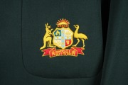 KEITH STACKPOLE'S EARLY 1970s AUSTRALIAN TEST TEAM BLAZER: In green light-weight wool, with the Australian coat-of-arms embroidered in silk to the pocket, together with similar blazer lacking pocket; believed to be the jackets provided to the team that to - 2