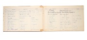 THE 1956 BALLARAT OLYMPIC VILLAGE VISITORS BOOK: Leather-bound guest book containing the signatures, addresses, and comments of no less than 435 Olympic athletes, distinguished guests, international and Australian Olympic officials, and other visitors to - 4
