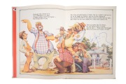 A 1985 hardcover edition of the classic Australian cricket poem "The Day McDougall Topped the Score" by Thomas E. Spencer, signed by no fewer than 93 Australian and international Test Cricketers and umpires all throughout, starting with Australian Captain - 3