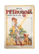 A 1985 hardcover edition of the classic Australian cricket poem "The Day McDougall Topped the Score" by Thomas E. Spencer, signed by no fewer than 93 Australian and international Test Cricketers and umpires all throughout, starting with Australian Captain - 14