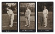 1912 SMITH'S: "Cricketers" first series complete set [50]; G/VG.