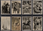 J.A. PATTREIOUEX: 1935 "Sporting Events And Stars" complete set [96] of real photograph cigarette cards, including several very scarce and desirable cards such as #2 Don Bradman, #56 Joe Louis, and #19 R.T. (Bobby) Jones; VG/F. Rarely offered as a complet - 3