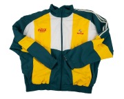 WORLD CUP 1996: Australian team-issued tracksuit top (with Commonwealth Coat of Arms), training T-shirt, long-sleeve training shirt, and singlet, all with the distinctive Coca-Cola World Cup logo of that year. (4 items) - 2