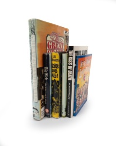 Two books written by Ian McDonald, Lou Richard's "Boots And All" [1963, 1st ed.] and John Nicholls' "Big Nick" [1977, 1st ed.], together with several other football books, three of which dedicated to McDonald by their respective authors. (6 items)