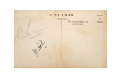 JACK HOBBS & ANDY SANDHAM - ORIGINAL SIGNATURES: Original 1934 Surrey Team real photo postcard, bearing on reverse Hobbs' signature in ink and Sandham's signature in pencil. - 2