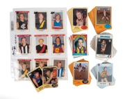 SCANLENS "FOOTBALLERS": Group comprising 1970 part-set [16/66] plus 1 duplicate, 1973 (Series A) part-set [25/72] plus 2 duplicates, 1973 (Series B) part-set [24/72] plus 10 duplicates, 1976 part-set [42/132] with 9 checklists plus 9 duplicates, 1977 part