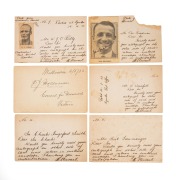 BODYLINE: Group of four early 1933 postcards bearing the signatures of Don Bradman, Bill Woodfull, Bert Ironmonger, and Bill O'Reilly, together with similar cards bearing the signatures of Charles Kingsford Smith and Poul John Holdenson, then Danish Consu - 2