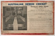 AUSTRALIAN DEMON CRICKET antique table-top game in original box, circa 1920, - 2