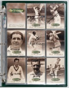 FUTERA - THE 1995 HERITAGE COLLECTION: Keith Stackpole's personal player-edition 60-card set, with 59 of the cards signed, plus two additional Keith Stackpole cards, in matching green album with letter to Stackpole from Swan Richards; one of only 100 of t - 2