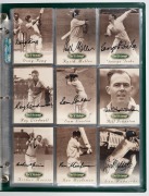 FUTERA - THE 1995 HERITAGE COLLECTION: Keith Stackpole's personal player-edition 60-card set, with 59 of the cards signed, plus two additional Keith Stackpole cards, in matching green album with letter to Stackpole from Swan Richards; one of only 100 of t - 3