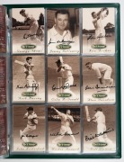 FUTERA - THE 1995 HERITAGE COLLECTION: Keith Stackpole's personal player-edition 60-card set, with 59 of the cards signed, plus two additional Keith Stackpole cards, in matching green album with letter to Stackpole from Swan Richards; one of only 100 of t - 4
