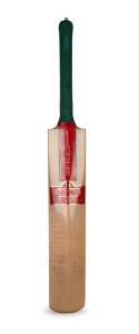 145 · Benson & Hedges Bicentennial Test 1988 bat, full size souvenir Gray-Nicolls brand, with full scoreboard affixed to the front of the blade, and signed verso by both teams (the Australian signatures all legible but slightly faded).