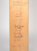 AUSTRALIA v ENGLAND - ADELAIDE 4th TEST JANUARY 1991: A full-size Gray-Nicolls cricket bat signed to the front of the blade by the Australian team, including Border, Marsh, Boon, Taylor, Healy, and Jones. - 2