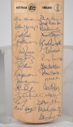 REBIRTH OF THE ASHES - UNOFFICIAL TEST MATCH AT SUNBURY 1995: A full-size Gray-Nicolls cricket bat, signed by both teams including captains Allan Border and David Gower. - 2