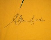 ALLAN BORDER AUSTRALIAN ONE-DAY SHIRT: Text "Australia - I.SC. - World Series" on front, "BORDER" on reverse, c. 1993, signed to the front by the man himself. - 2