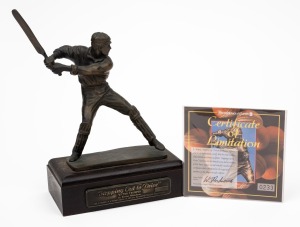 202 · VICTOR TRUMPER: Bronze statuette "Stepping Out to Drive" by Fredric Whitehouse, limited edition 233/500, height 21cm, CoA present.