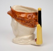 1936 Don Bradman toby jug manufactured by Marutomo Ware, with cap in brown, height 15cm. - 3