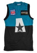 STATE OF ORIGIN: A match-worn 1995 Allies guernsey, "State Of Origin 1995" and "Defence Force Careers - not just a job" patches on front, number 26 on back.
