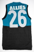 STATE OF ORIGIN: A match-worn 1995 Allies guernsey, "State Of Origin 1995" and "Defence Force Careers - not just a job" patches on front, number 26 on back. - 2