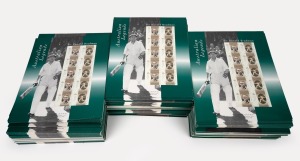 187 · Australia Post "Australian Legends - Sir Donald Bradman" 10 x 45c stamp packs, overall face value $990, contained in a box of two hundred and twenty complete packs; condition as new.