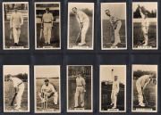 Diverse group of cigarette cards comprising 1900s Ogden's Tab Cigarettes (47 cards across Series A + B and 1901 series), 1908 Wills's "Cricketers" part-set [48/50] with two duplicates, 1926 Wills's (New Zealand) "English Cricketers" complete set of 25, an - 3