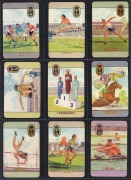 COLES SWAP CARDS: 1956 "Olympic Sports & Melbourne Olympic Venues" complete set [28], together with 5 duplicates; G/VG. (33 items)