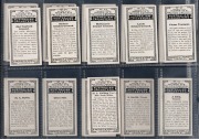 B. MORRIS & SONS: 1925 "Australian Cricketers" complete set [25] plus 1 duplicate, including noted Ryder, Ponsford, Grimmett, and Trumper; condition excellent. - 2