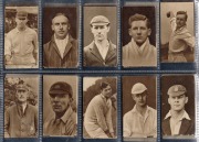 R & J. HILL: 1923 "Famous Cricketers" complete set [40], noted Lord Tennyson, J.B. Hobbs, and Percy Fender; VG.