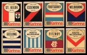 1960s Karinna petrol stations transfer/decal part-set [8/12], together with 1968 Twisties/Sun Valley "Mascot Posters" part-set [7/12]; mixed condition. (15 items)