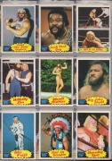 An accumulation of sports trading cards, including fifty-four Scanlens 1986 WWF cards (noted Hulk Hogan #1 and #16), as well as several early cigarette cards (boxing, cricket, horseracing). (100+ items) - 2